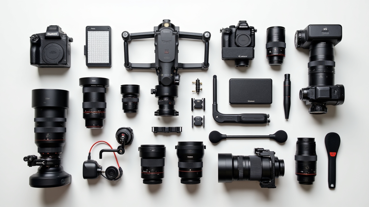 Professional photography and video equipment